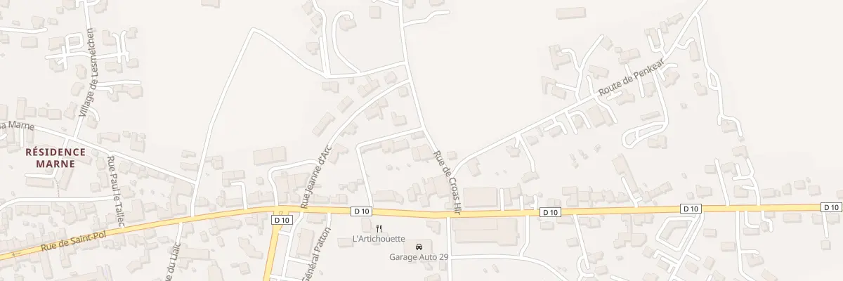 Plan du 5 Cité de Croas Hir à Plouescat