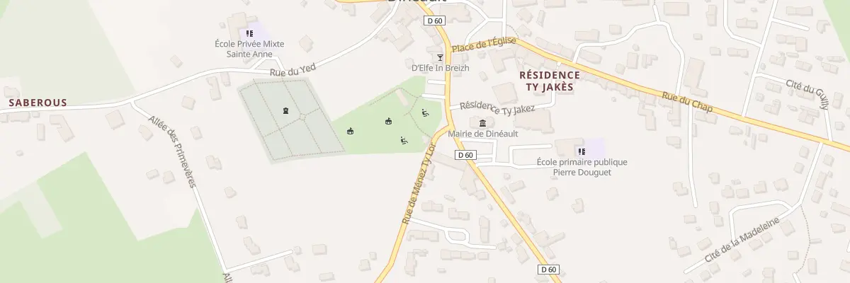 Plan du 2 Rue de Ménez Ty Lor à Dinéault