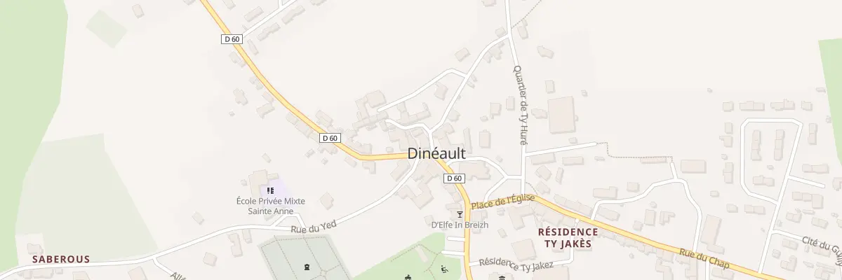 Plan du 1 Qua Poultoussec à Dinéault