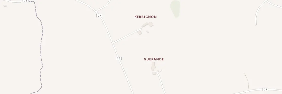 Plan du 1 Kerbignon à Ploudiry