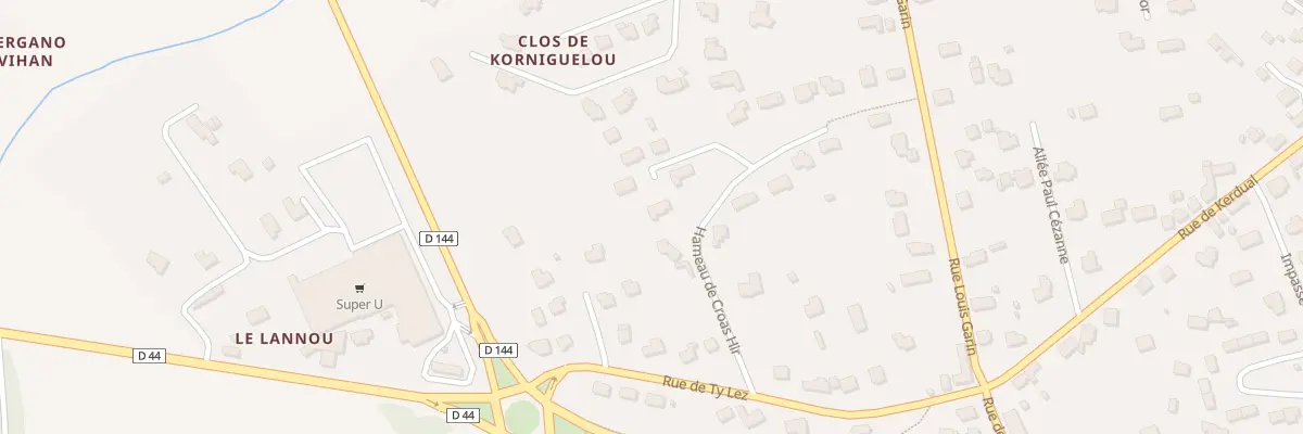 Plan du 3 Ham de Croas Hir à Combrit