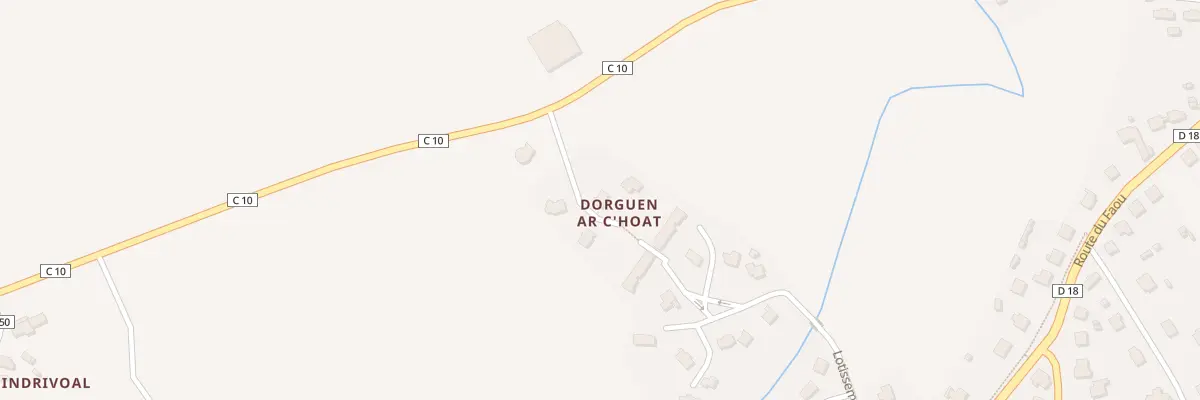 Plan du 2 Lot Dorguen ar C’Hoat Huella à Hanvec
