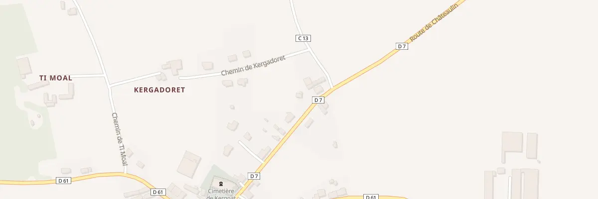 Plan du 15 Rte de Chateaulin à Quéménéven