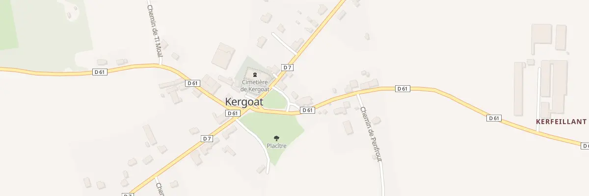 Plan du 316 Kergoat à Quéménéven