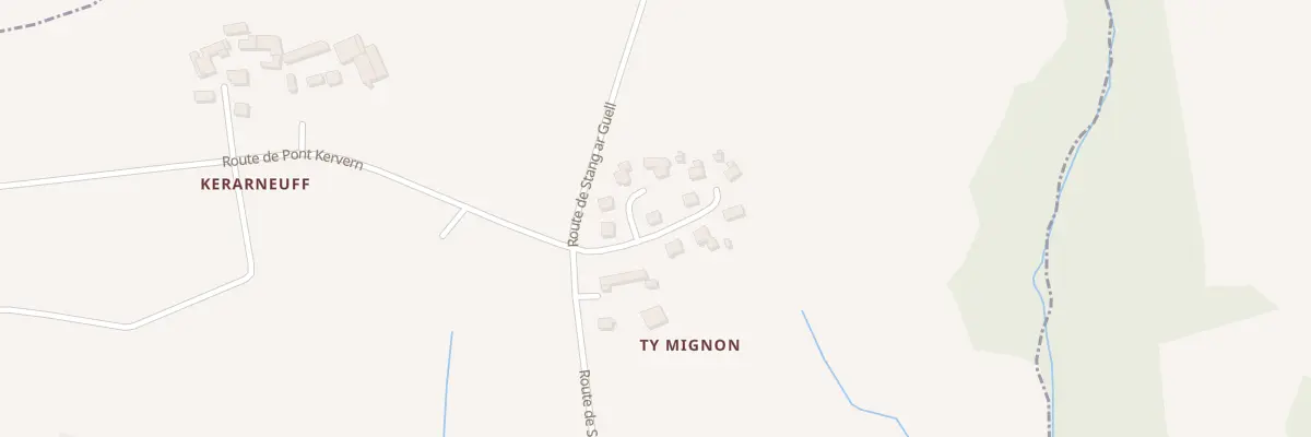 Plan du 5 Ham de Ty Mignon à Guengat