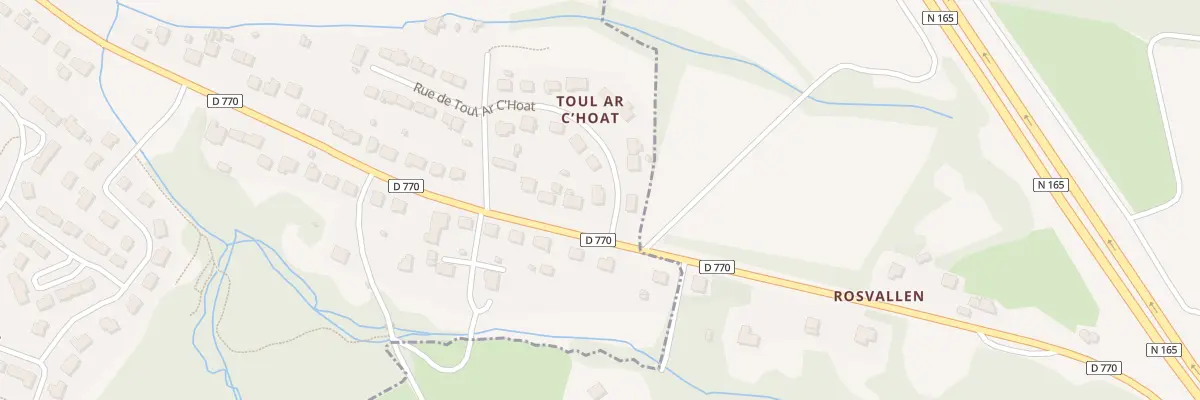Plan du 23 Rue de Toul ar C’hoat au Faou