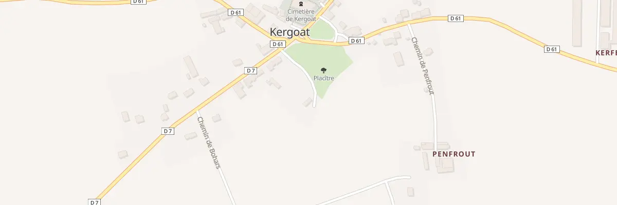 Plan du 298 Kergoat à Quéménéven