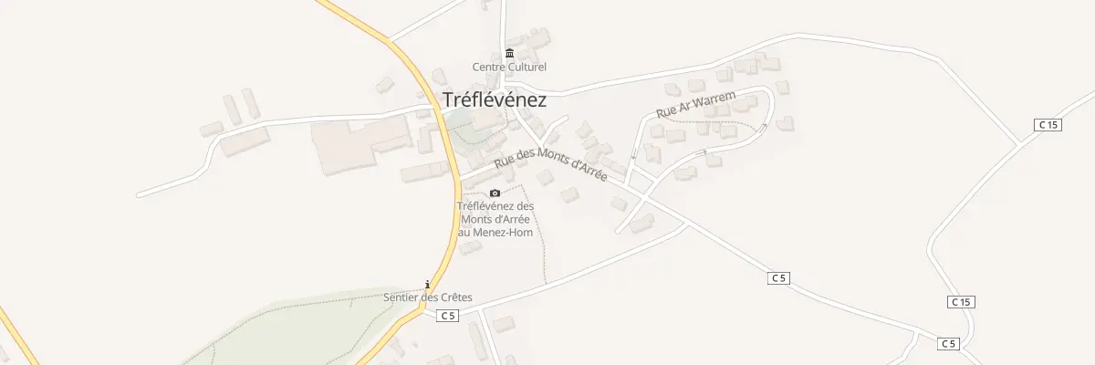 Plan du 1 Rue des Monts d’Arrée à Tréflévénez