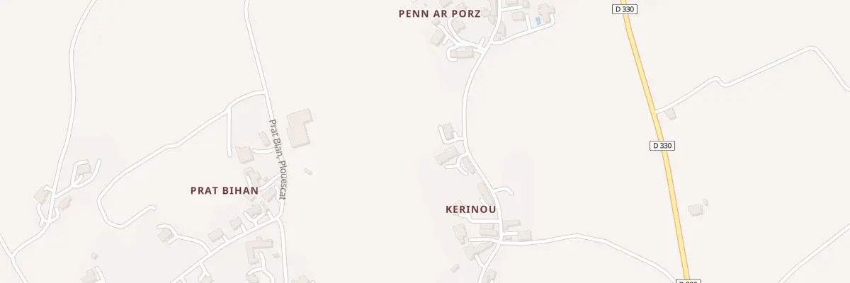 Plan du 229 Kerinou à Plouescat