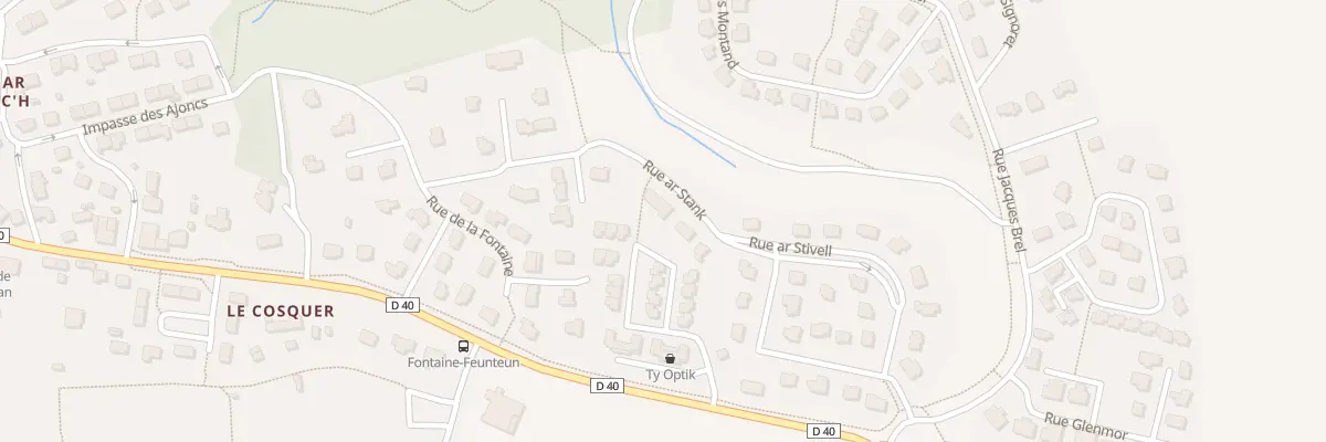 Plan du 14 Rue Ar Stank à Pluguffan