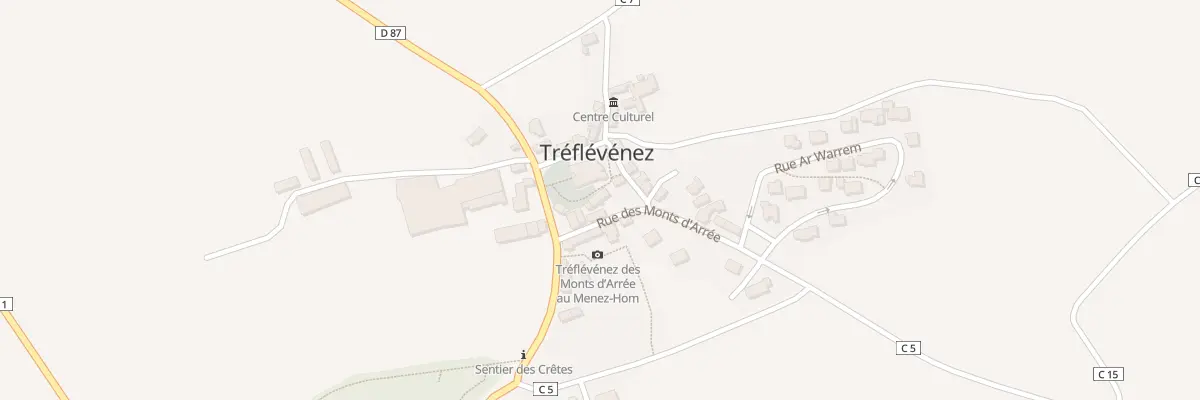 Plan du 10 Rue des Monts d’Arrée à Tréflévénez