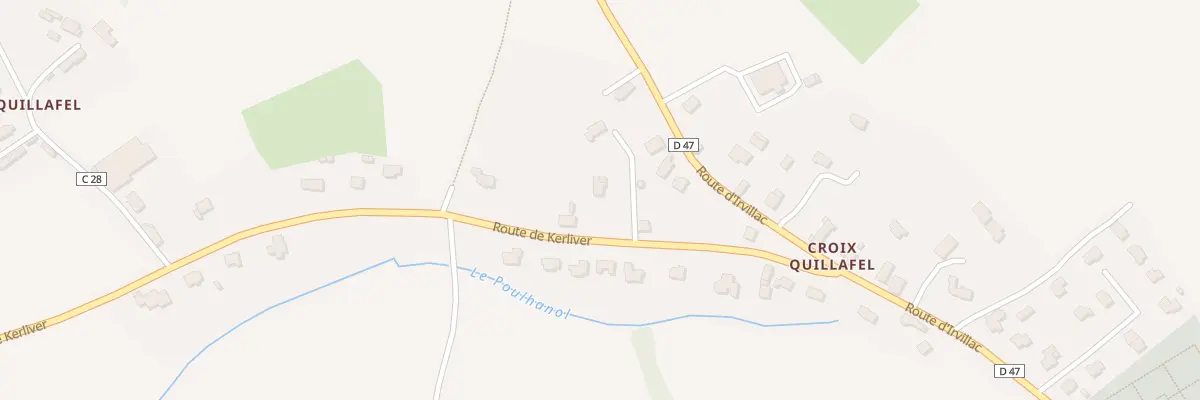 Plan du 5 Rte de Kerliver à Hanvec