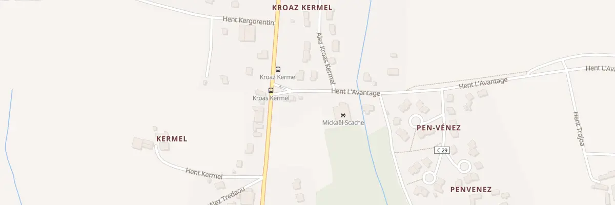 Plan du 5745 Kroaz Kermel à Plomelin