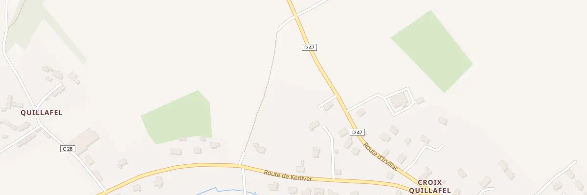 Plan du 34T Rte d’Irvillac à Hanvec