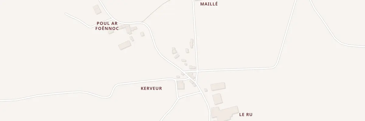Plan du 5637A Guerveur à Plounévez-Lochrist