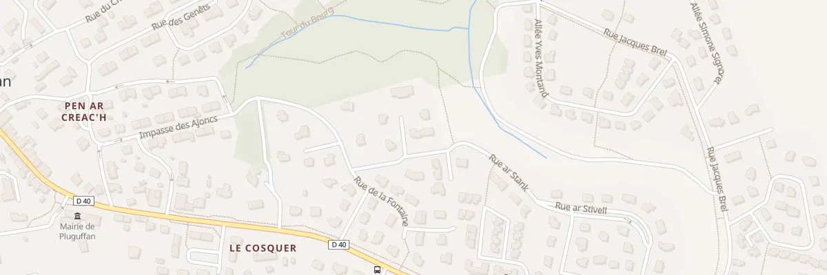 Plan du 9 Rue du Stank à Pluguffan