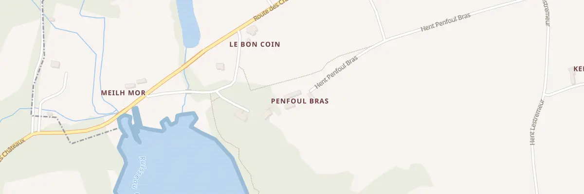 Plan du 550 Penfoul Bras à Plomelin
