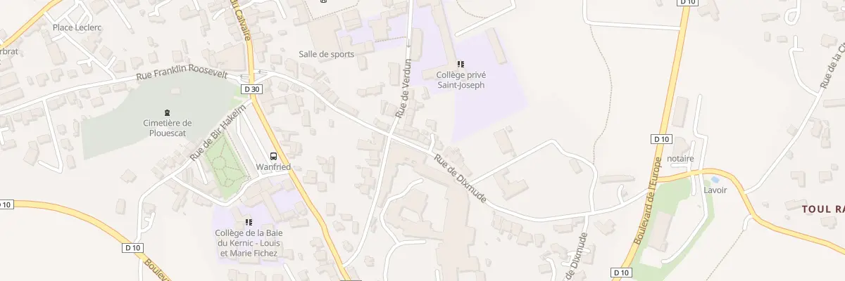 Plan du 31 Rue de Dixmude à Plouescat