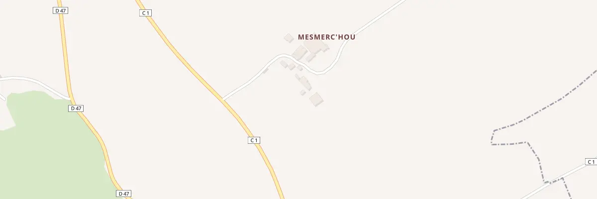 Plan du 2 Mesmer C’hou à Irvillac