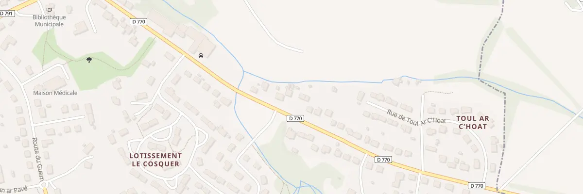 Plan du 12 Rte de Châteaulin au Faou