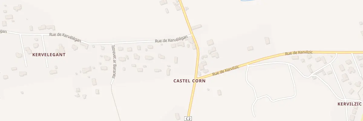 Plan du 2 Castel Corn à Loctudy