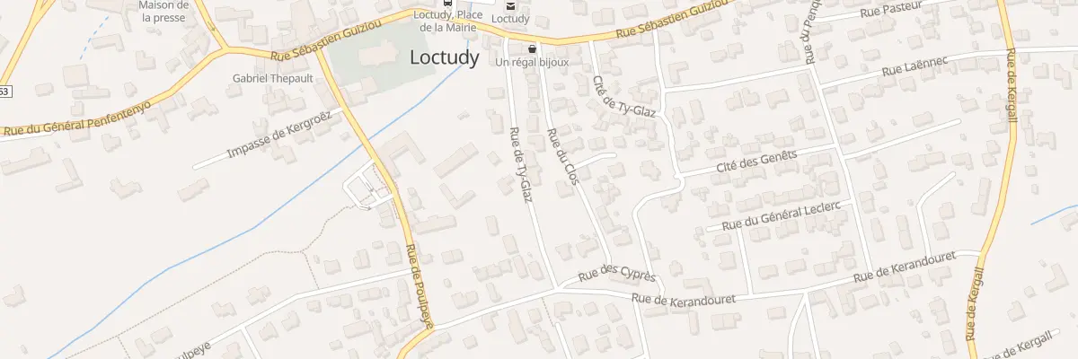Plan du 9 Rue de Ty-Glaz à Loctudy