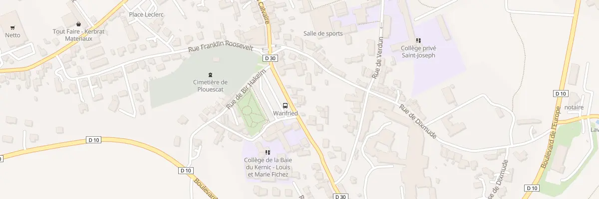 Plan du 11 Rue de la République à Plouescat