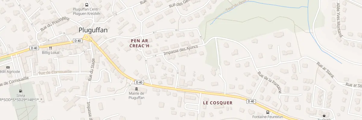 Plan du 6 All des Ajoncs à Pluguffan