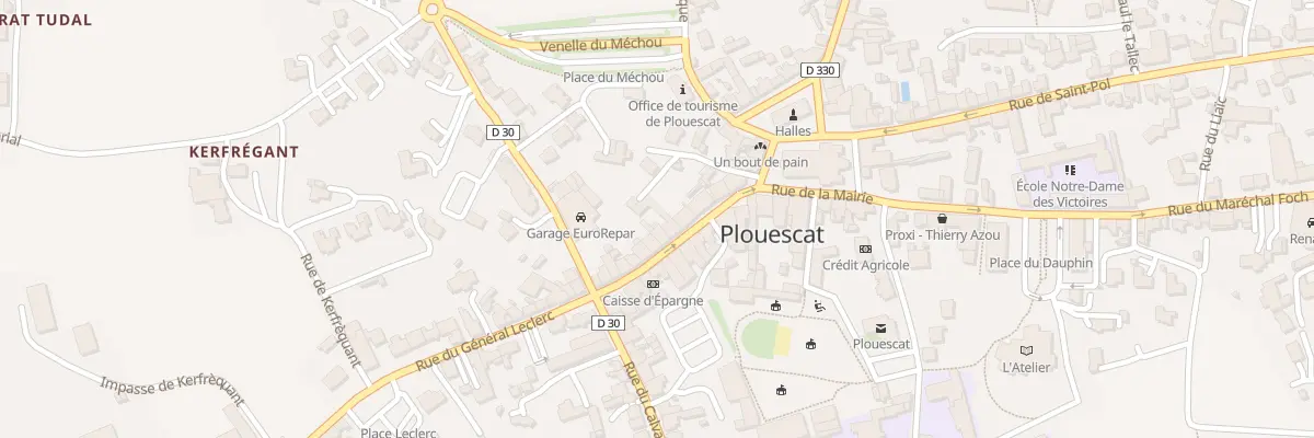 Plan du 8B Rue Général Leclerc à Plouescat
