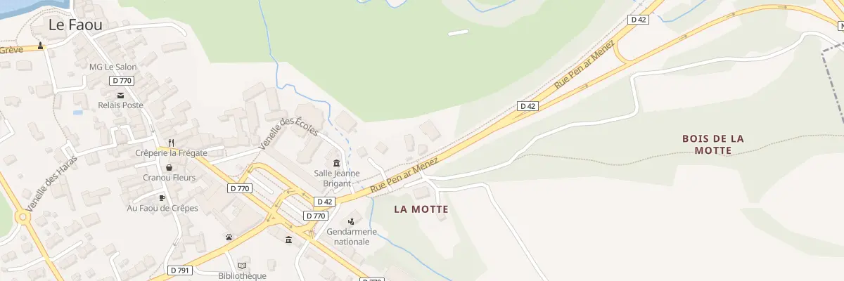 Plan du 12 La Motte au Faou