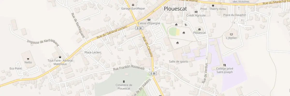 Plan du 12B Rue du Calvaire à Plouescat
