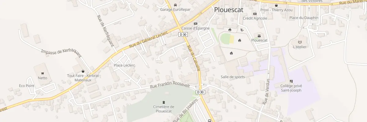 Plan du 12 Rue du Calvaire à Plouescat