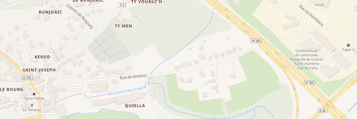 Plan du 22 Rue de Kerdour au Faou