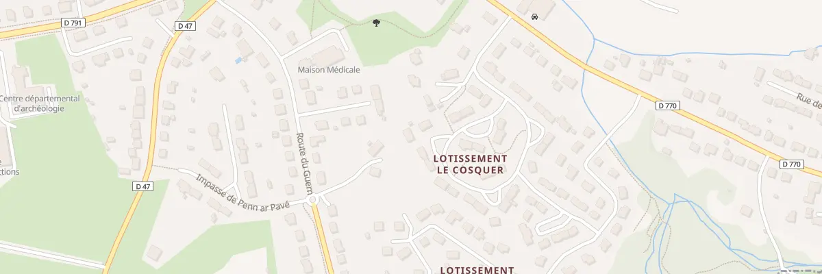 Plan du 11 Rue Ar Vanell au Faou