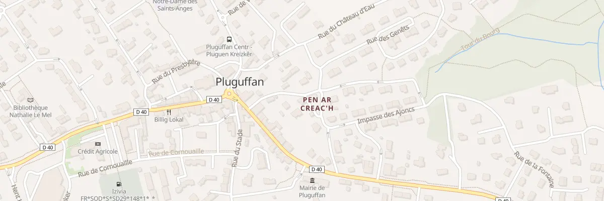 Plan du 6 Rue du Lavoir à Pluguffan