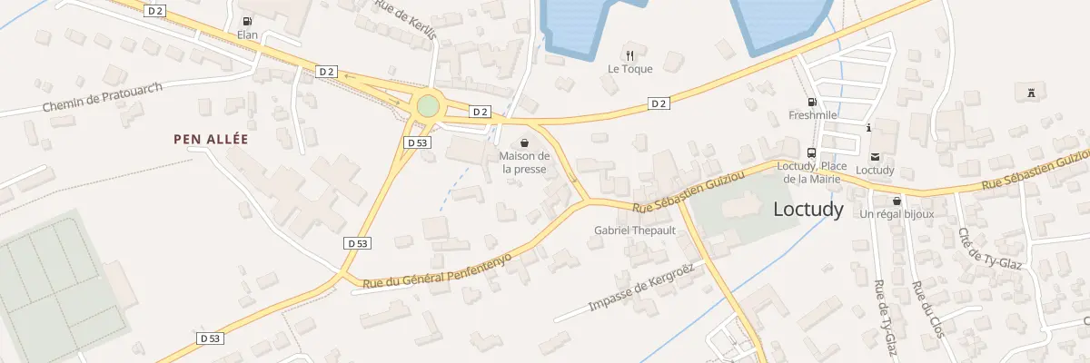 Plan du 3 Rue du Gen de Gaulle à Loctudy
