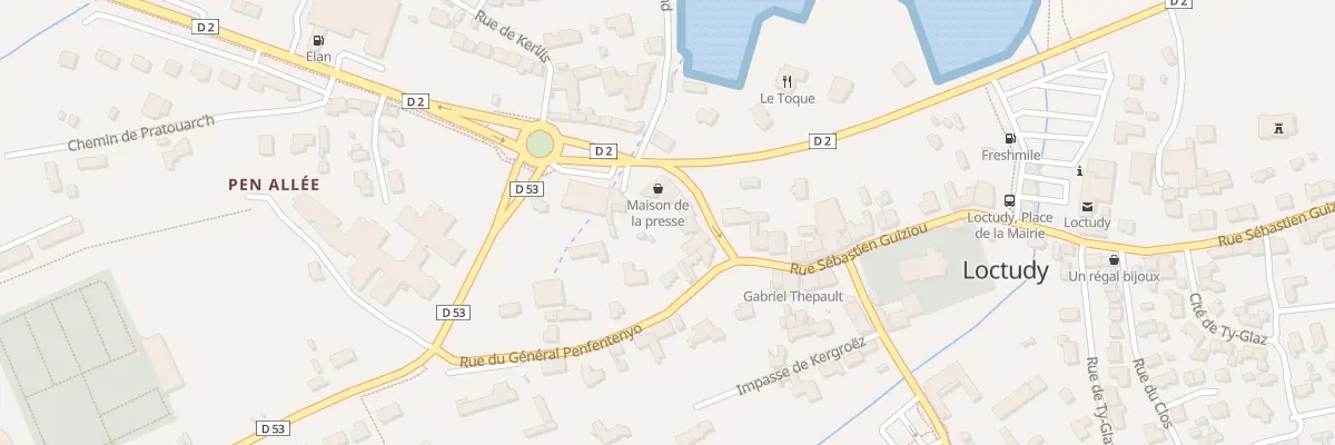 Plan du 5 Rue du Gen de Gaulle à Loctudy