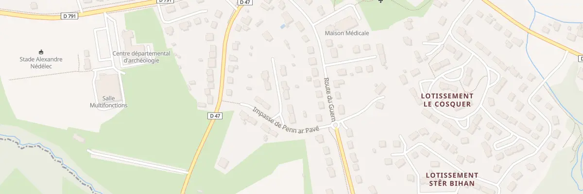 Plan du 3 Imp de Penn ar Pavé au Faou