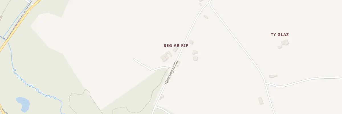 Plan du 205 Beg Ar Rip à Plomelin
