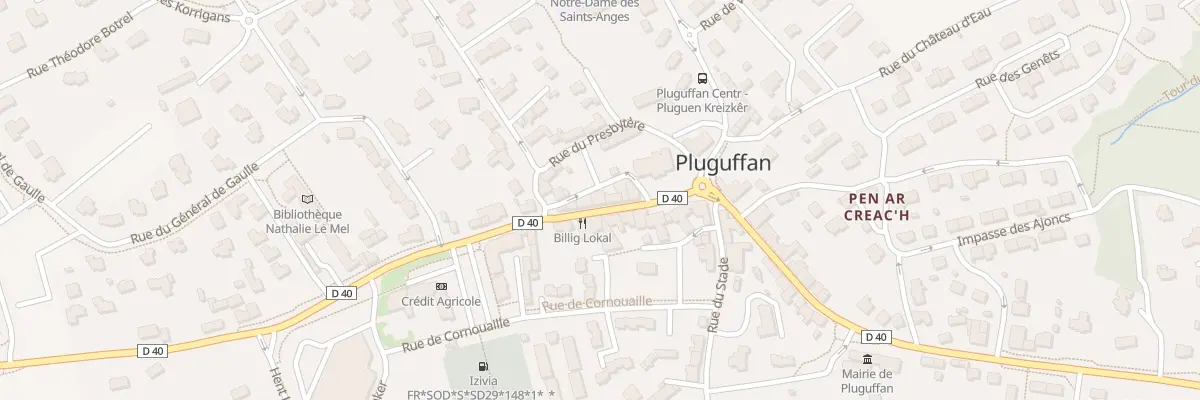 Plan du 8 Rue de Pouldreuzic à Pluguffan