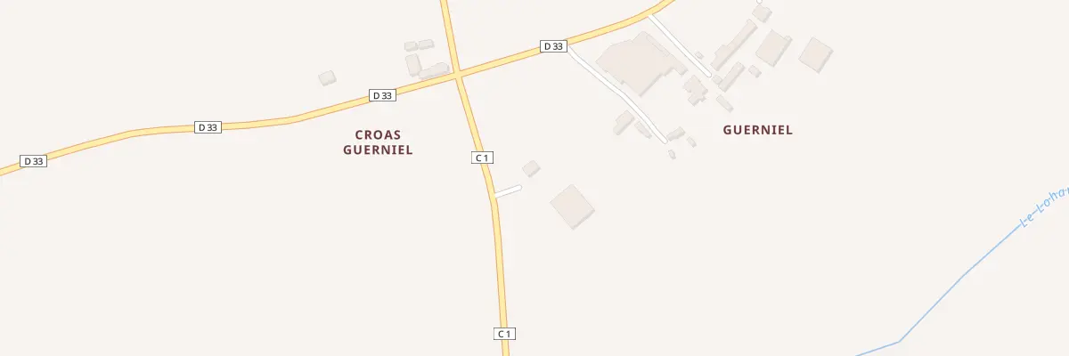 Plan du 2 Croas Guerniel à Irvillac