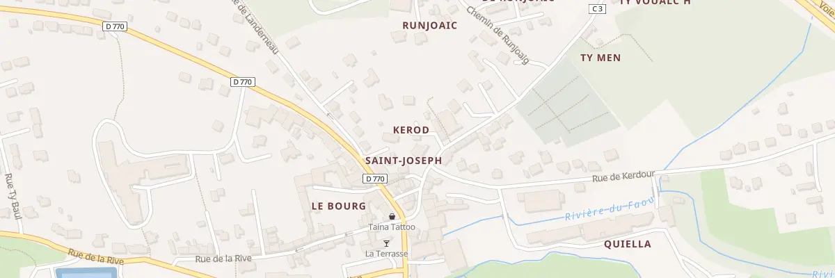 Plan du 331 Rue du Cimetière au Faou