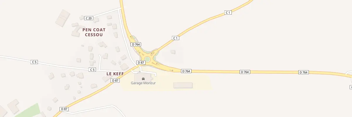 Plan du 1 Le Keff à La Martyre