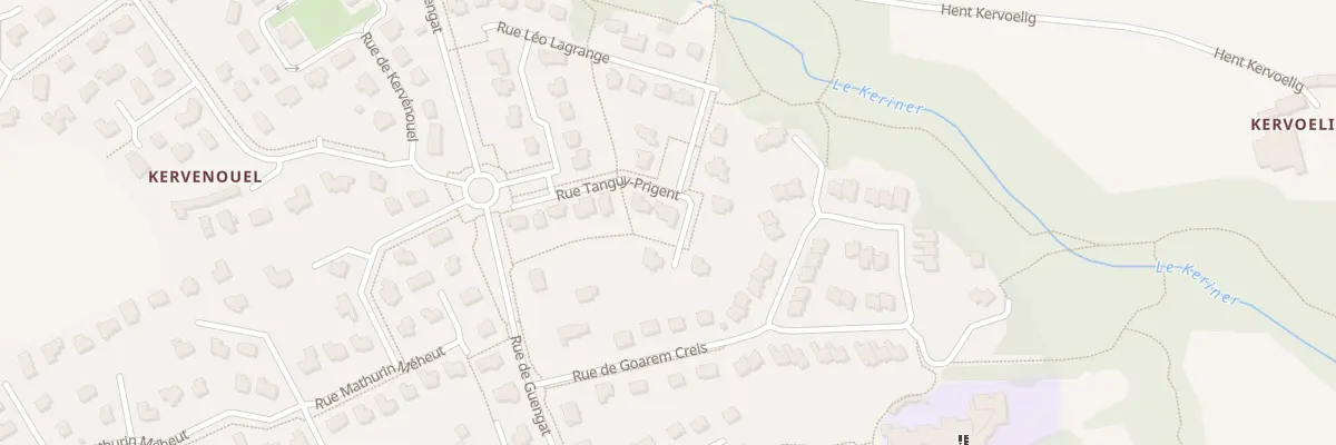 Plan du 14 Rue Francois Tanguy - Prigent à Pluguffan