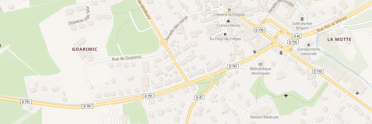 Plan du 5 Rue du Docteur Yves Bourhis au Faou