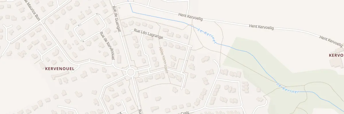 Plan du 3 Rue Francois Tanguy - Prigent à Pluguffan