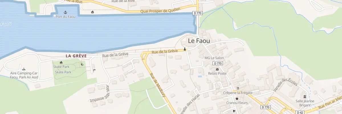 Plan du 5105 Rue de la Grève au Faou