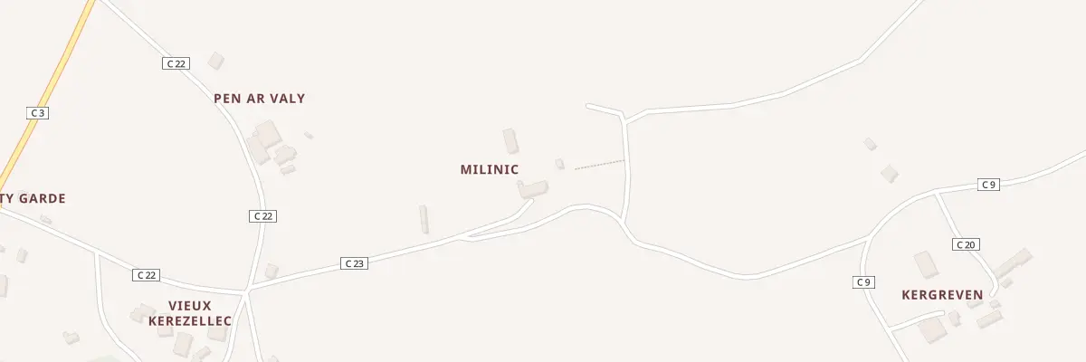 Plan du 95 Milinic à Tréflévénez