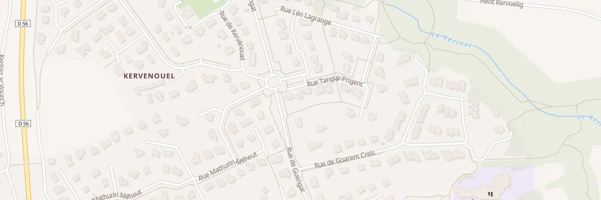 Plan du 4 Rue Francois Tanguy - Prigent à Pluguffan