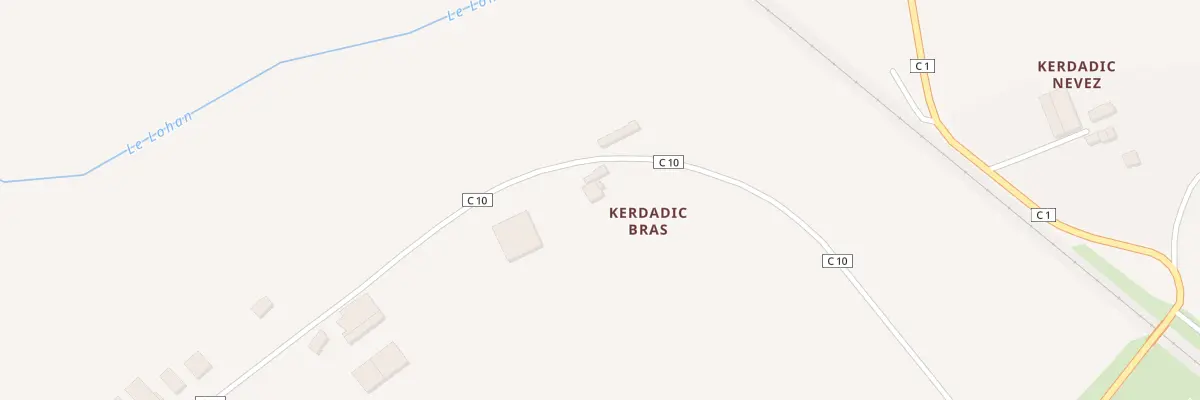 Plan du 2 Kerdadic Bras à Irvillac